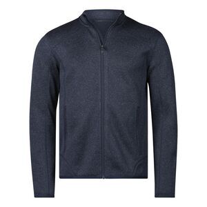 Tee Jays Mens Knitted Outdoor Fleece Jacket / Navy Melange